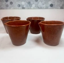VTG Spanish Terracotta Pouring Bowls-Hand-Thrown Red Clay Cazuelas, Rustic Prep
