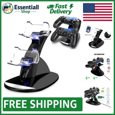 PS4 Charging Station with Short Circuit Protection - Charge Two Controllers Fast
