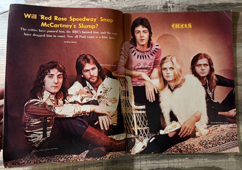 S CIRCUS Rock Magazine JULY 1973 DAVID BOWIE, PAUL McCARTNEY, MARC BOLAN, ALICE - Image 3 of 4