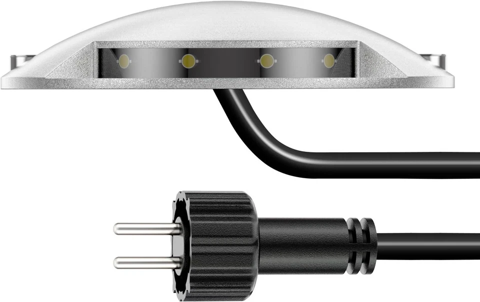 Luce Di Terra a LED, Segnavia BUNDA per Esterni, IP67, Alluminio, Rotonda, Ø 70 - Immagine 2 di 4