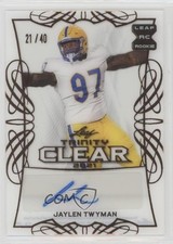 2021 Leaf Trinity Clear Auto 21/40 Jaylen Twyman #CA-JT1 Auto 0x1