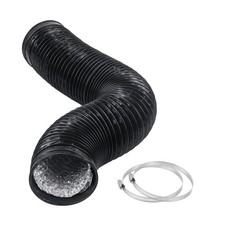 4" 5 Ft Air Ducting Flexible 1.5M Length Aluminum Dryer Vent Hose for HVAC Vent
