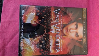 Warner Bros V for Vendetta Natalie Portman Hugo Weaving DVD Widescreen Edition