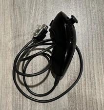 Nintendo RVL-004 Nunchuck Video Games Controller for Wii & Wii U - Black