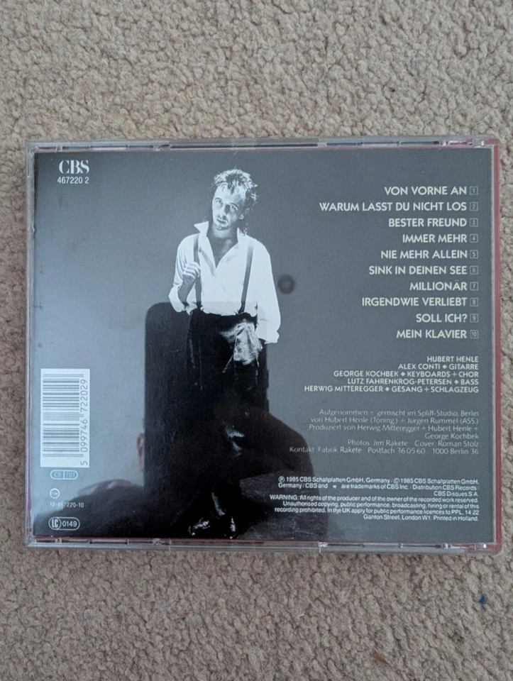 HERWIG MITTEREGGER – Immer Mehr CD 1985 CBS RARE! (SPLIFF NINA HAGEN BAND) Foto 2 de 3