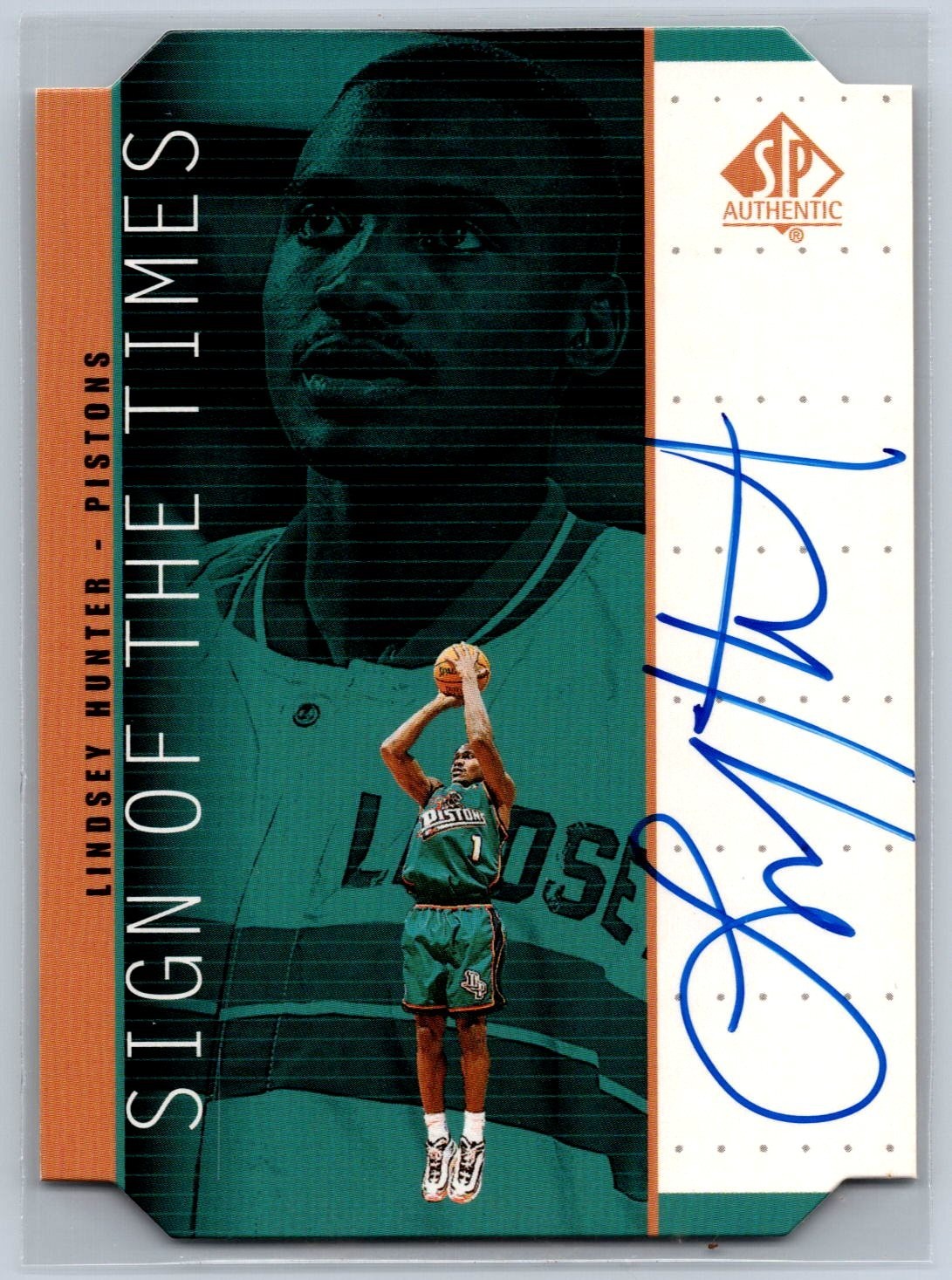 1998-99 SP Authentic Sign of the Times Bronze Lindsey Hunter #LH Auto