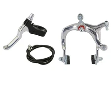 Retro Old School BMX Front Brake & Lever w Brake Cable Freestyle Bikelife Silver