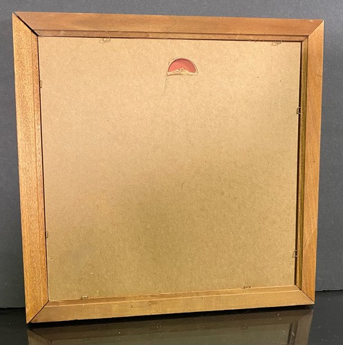 Vintage MILLER High Life Beer Carnival Fair Prize Mirror 12 x 12 Framed - Picture 6 of 6
