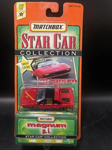 Vintage Matchbox Star Car Collection Series 2 Magnum P.I. FERRARI 308 GTB Sealed