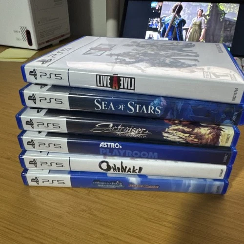 Lot 6 Astrobot Oninaki Sea of Stars Actraiser & + PS5 Case & Cover - NO GAMES