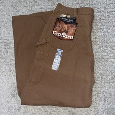 Vtg Carhartt B11 BRN Men s Duck Washed Work Pants Jeans 40x32 Dungaree Carpenter