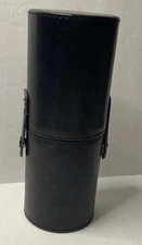 Lano Co. Black Brush Holder Cylinder Case Storage (NO BRUSHES included) VINTAGE