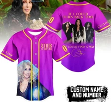 Cher Forever If I Could Turn Back Time Personalized Baseball Jersey TU57