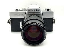 Minolta SRT 303b Silver Good Analog SLR 35mm 75-200mm f/4.5 Kit Set