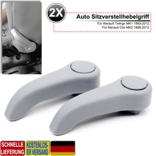 2x Grau Sitzversteller Griffeinstellung Hebel Links Rechts Für Clio MK2 Twingo