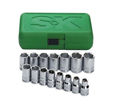 SK 3919 Steckschlüssel-Set 19-teilig | 3/8" Antrieb | 6-24 Mm | 6-Kant | Im Metall-Tablett