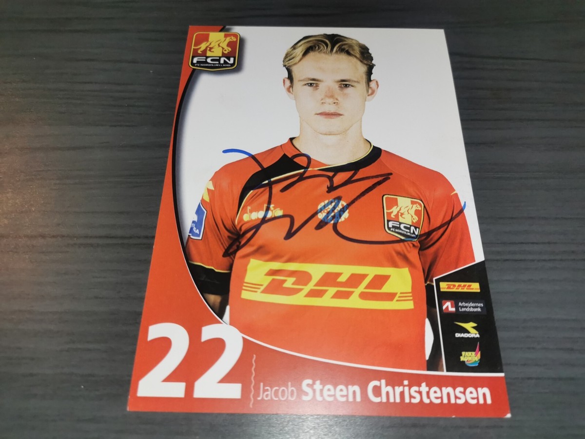Jacob Steen Christensen Rookie 2018 hand signed FC Nordsjaelland
