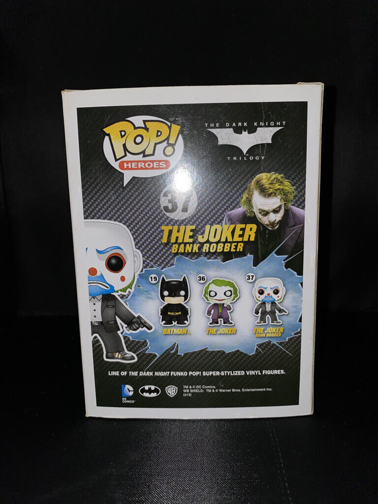Funko POP Heros! The Dark Knight Trilogy THE JOKER Bank Robber #37 RARE  eBay