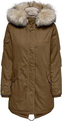 ONLY Damen Jacke Winterparka Katy Hellbraun M