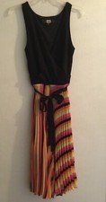 Eva Franco Anthropologie Sleeveless Pleated Cocktail Dress Size 8