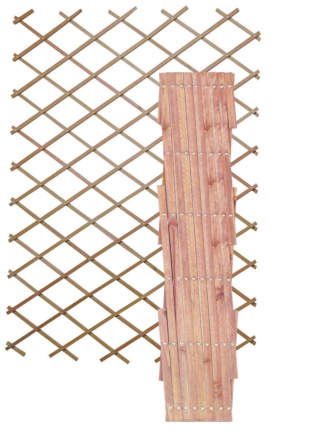 Wooden Trellis Expandable Expanding Wood Garden Trellises 1.8m x 0.6m Riveted