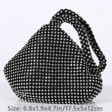 Femme Strass Cristal Sac à Main Triangle Sac Sacs Brillant Banquet Sacs