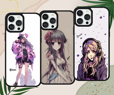 Anime Personalised Mobile Case ANIME GIRL PERSONALISED PHONE CASE