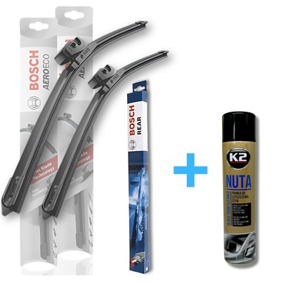 3x Bosch Scheibenwischer Set für HONDA JAZZ III 2015-2020 + Schaumreiniger