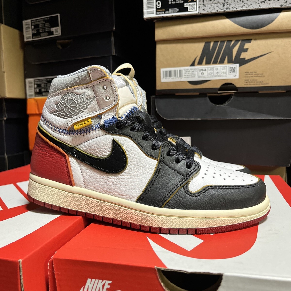 Nike Jordan Retro High x Union Black Toe BV1300-106 Size Brand New