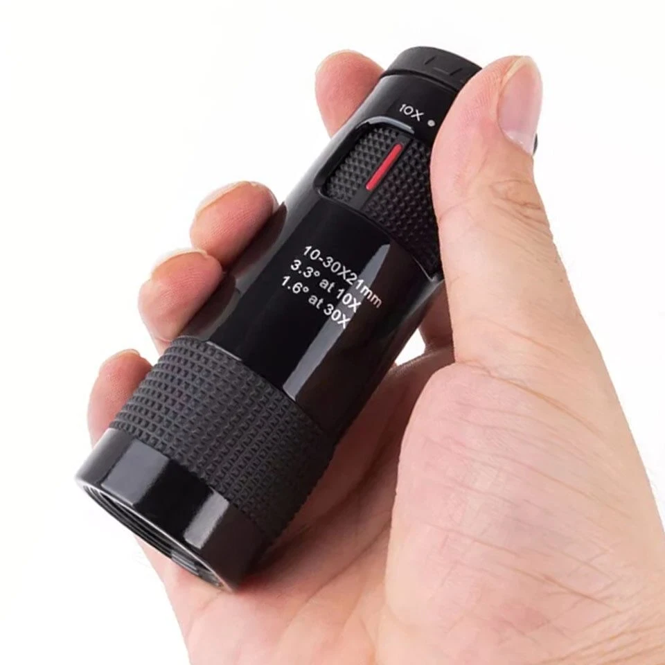 Mini Monocular 10-30X21 Zoom Telescope Portable Spotting Scope Camping Hiking - Image 3 of 4