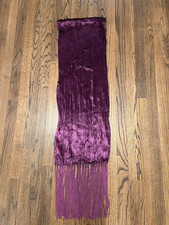 NWT Jones New York Soft Viscose Scarf - Purple with Fringe - 38 Retail