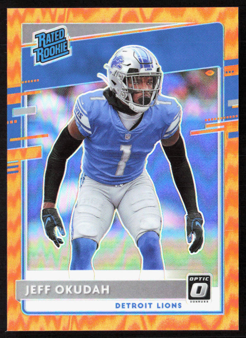 Jeff Okudah Panini Donruss Optic #193 Orange