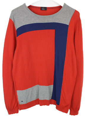 STRELLSON Slim Fit Pullover Men's XL Round Neck Long Sleeves Pattern