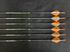 Easton Archery Axis 5MM 340 w/ 2" Bohning Blazer Vanes 1/2 Dozen BRAND NEW