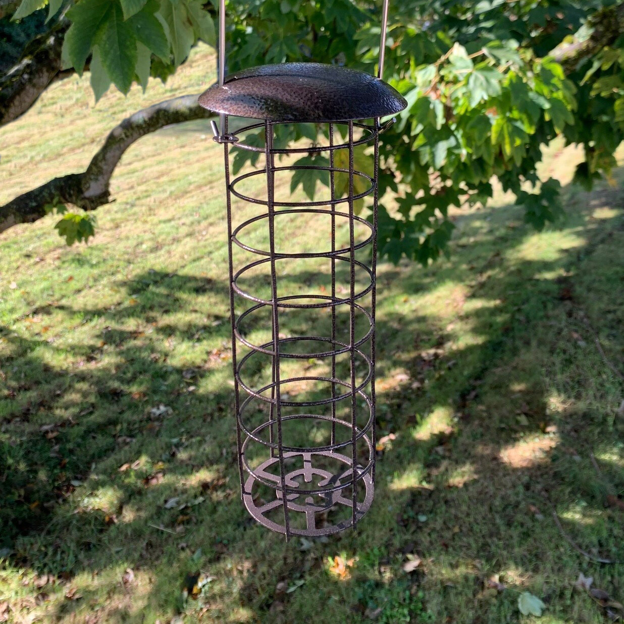 Hanging Suet Fat Ball Bird Feeder Metal Loop Garden Wild Birds