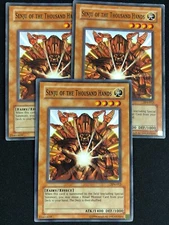 YUGIOH SENJU OF THE THOUSAND HANDS TP4-012 COMMON X3 (LP)