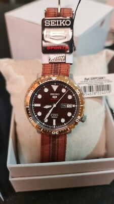 Seiko 5 Sports Brown Men's Watch - SRPC68 for sale online | eBay