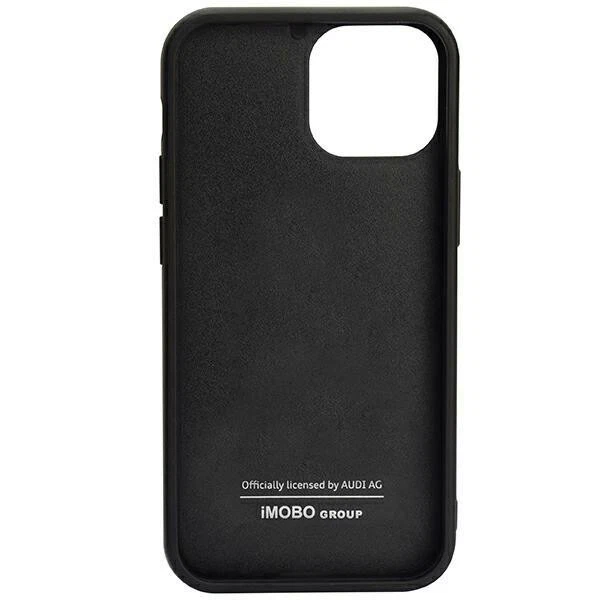 Custodia Cellulare IPHONE 14 Pro Originale Audi Carbonio Ottica Nero Argento - Immagine 2 di 3