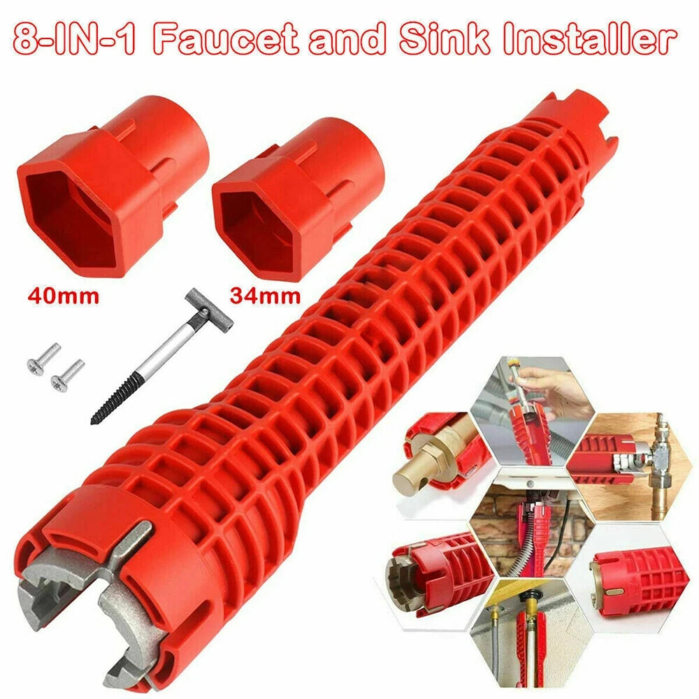 Multi Tool Faucet and Sink Installer Pipe Wrench for Plumbers and Homeowners