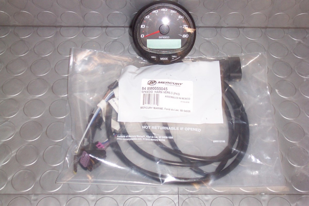 Mercury Smart Craft SC1000 2 Tachometer Speedometer BLK 79