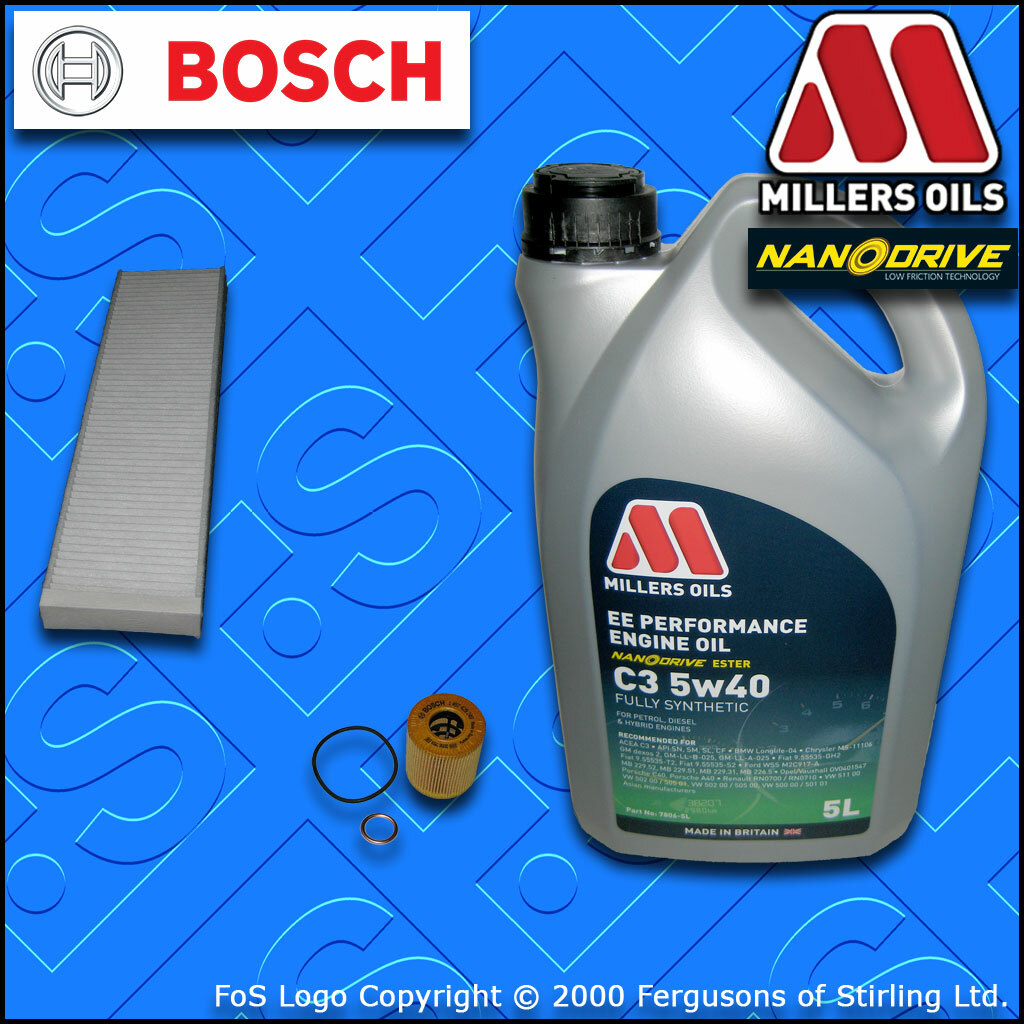SERVICE KIT for MINI ONE II R55 R56 R57 1.6 OIL CABIN FILTERS +OIL (2010-2014)