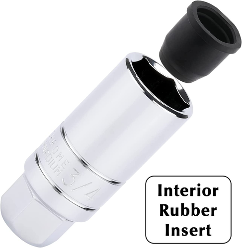 5PCS 3/8" Drive Spark Plug Socket Set CR-V, SAE and Metric, 3/8" Drive 6-Point S - Picture 5 of 6