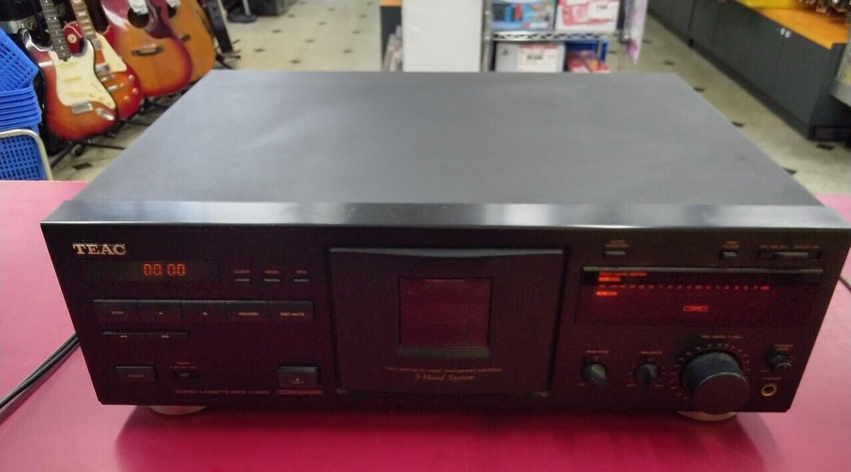 【動作品】TEAC・V-3000／ステレオカセットデッキ TEAC V-3000 High End 3-Head System Stereo Cassette Deck 18W AC100V