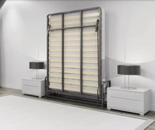 WallBedKing King Vertical Wall bed Folding Guest bed Pull Down Murphy bed