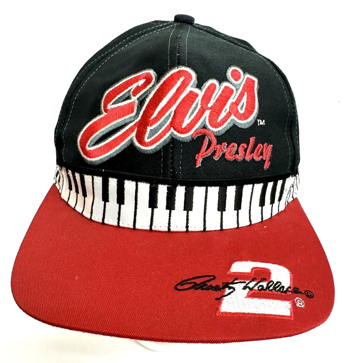 Vintage Rusty Wallace ELVIS PRESLEY 2 Snapback Trucker Hat