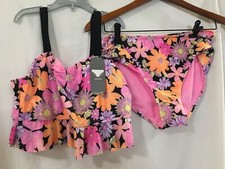New Wonder Nation Girls Floral Swimsuit Set 2pc many sizes