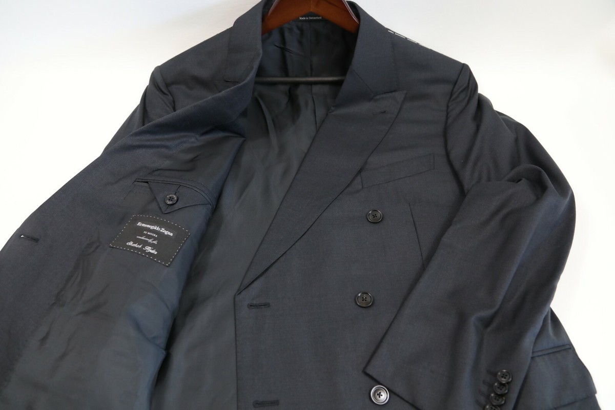 ＜Ermenegildo Zegna＞14milmil14 ジャケット生2.1m Zegna - 14 Milmil 14 Navy Striped Wool Suit | Mitchell Stores