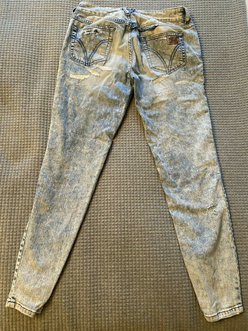 DOLCE & GABBANA / D&G VINTAGE SKINNY STRETCH JEANS (USED, WAIST 29") image 2