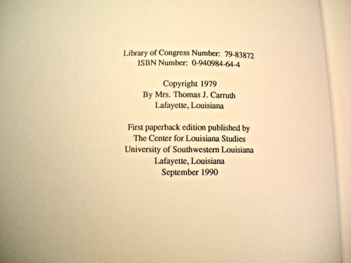 TALES OF OLD LOUISIANA Thomas J. Carruth SC Historical Vignettes - Picture 8 of 19