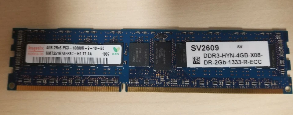 16GB (4x4GB) Hynix PC3-10600R DDR3-1333MHz 2Rx8 ECC HMT351R7AFR8C-H9 FREE S/H - Image 2 of 3